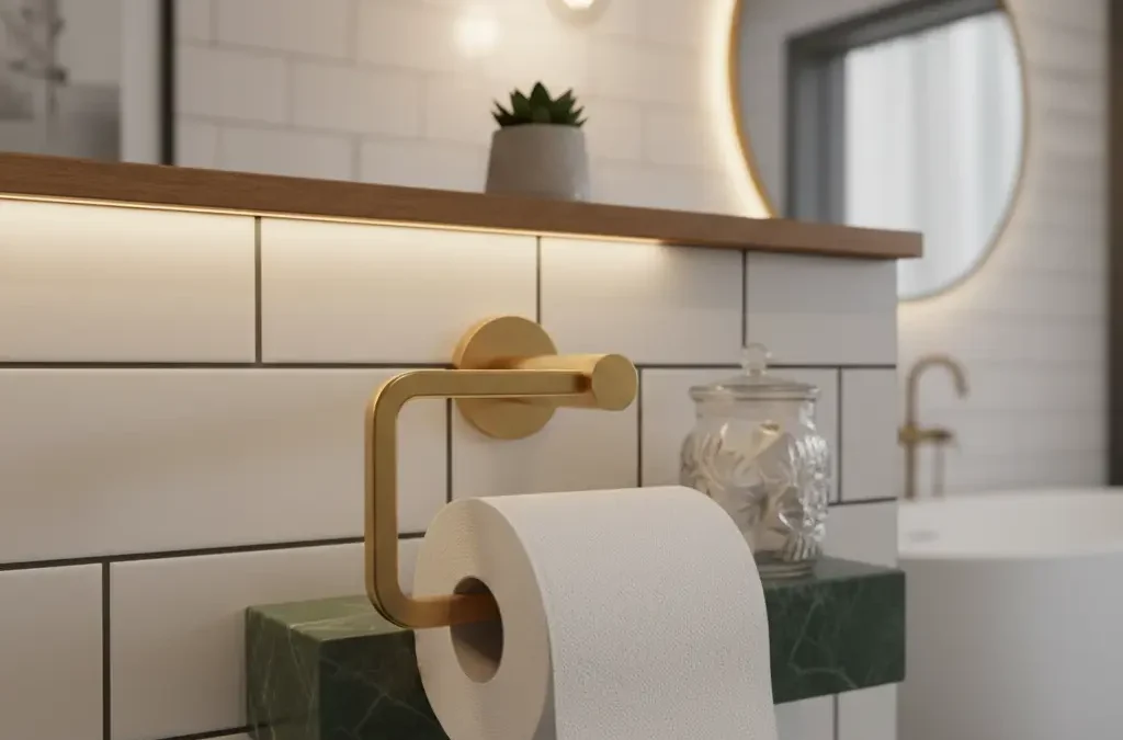 حامل ورق المرحاض: كيف تحولين أبسط قطعة في حمامكِ إلى عنصر ديكور فخم؟