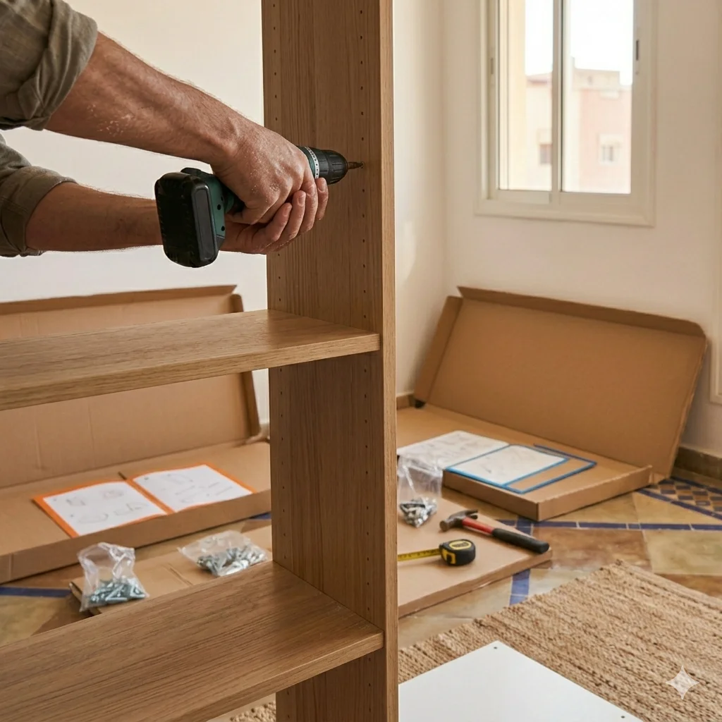 مشاكل شائعة عند تركيب أثاث إيكيا في المغرب وكيفية تجنب أخطاء التجميع