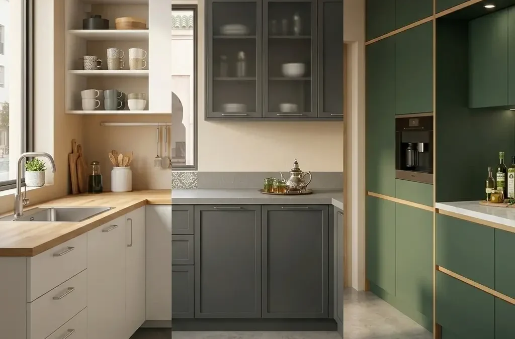 مقارنة بين مطابخ إيكيا الخشبية ومطابخ الألومنيوم في المغرب من حيث التحمل