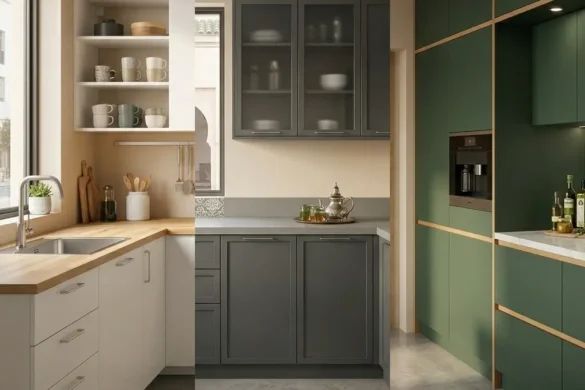 مقارنة بين مطابخ إيكيا الخشبية ومطابخ الألومنيوم في المغرب من حيث التحمل