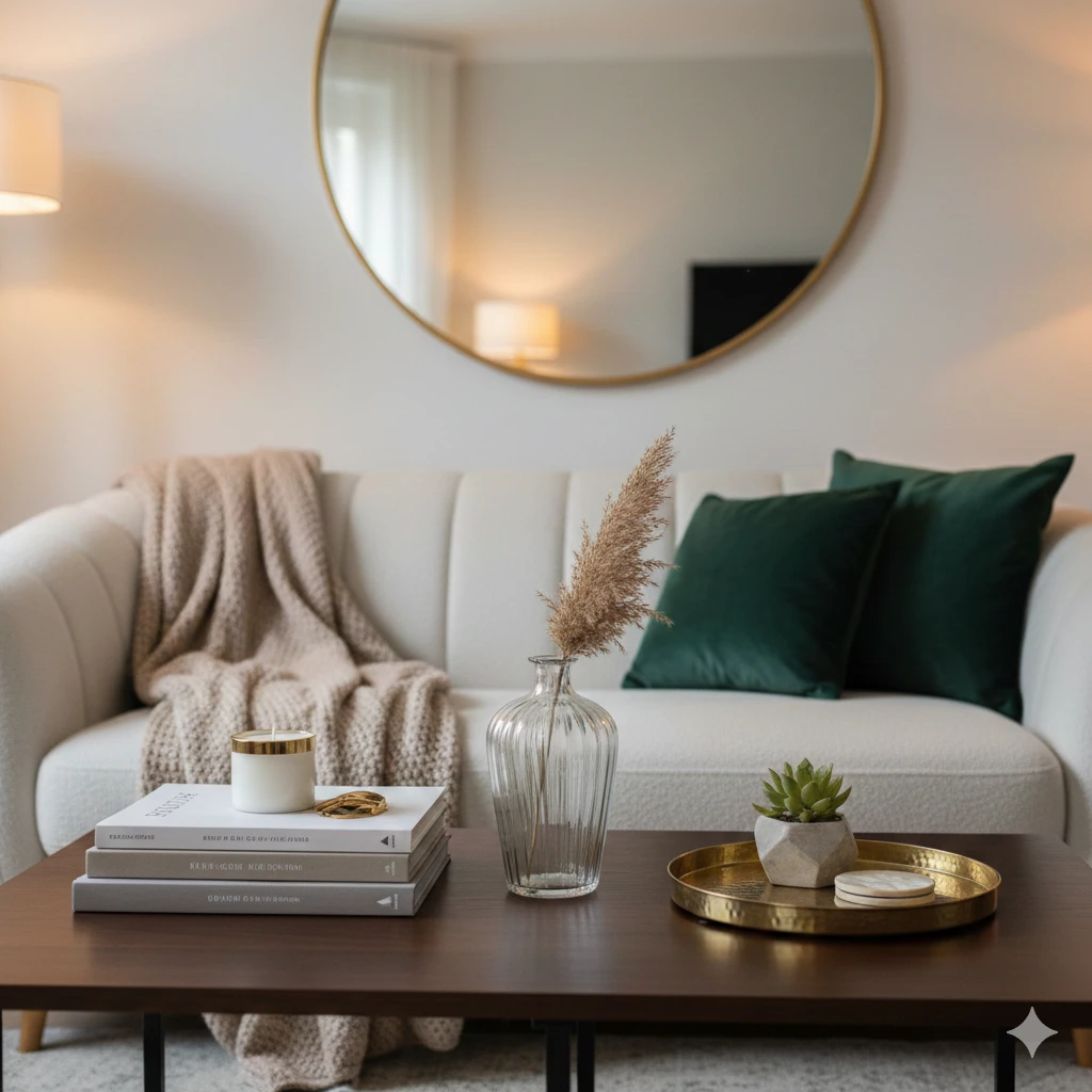 إكسسوارات منزلية فاخرة وديكورات مائدة لصالون مغربي راقي