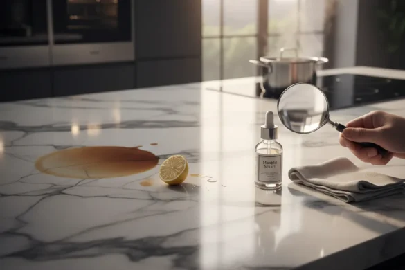 أخطاء شائعة في تركيب رخام المطبخ تسبب التشققات والبقع وكيفية تجنبها.