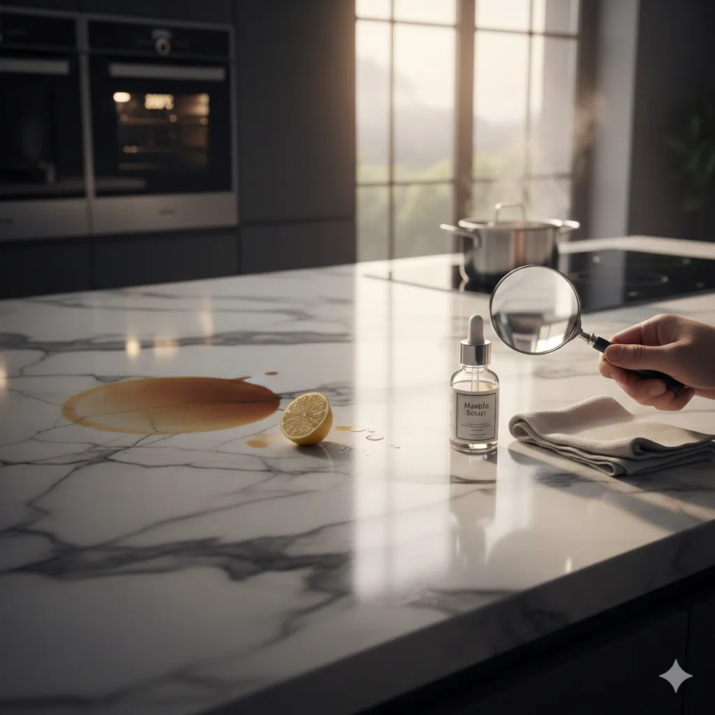 أخطاء شائعة في تركيب رخام المطبخ تسبب التشققات والبقع وكيفية تجنبها.