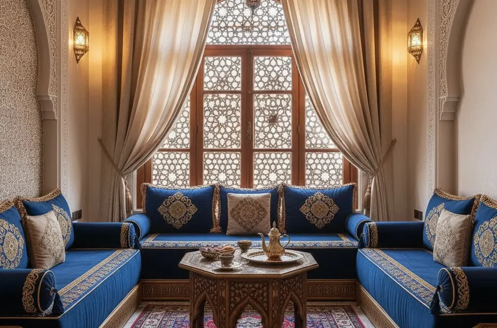 ديكور صالون مغربي فخم باحدث الموديلات سنة 2026