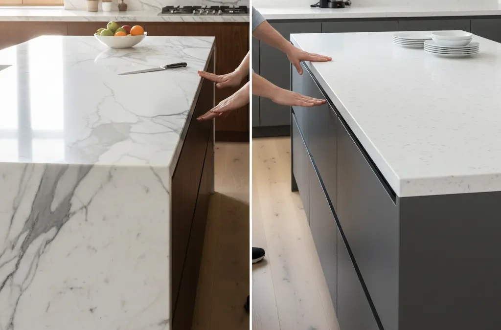 أيهما أفضل للمطبخ الرخام الطبيعي أو الرخام الصناعي