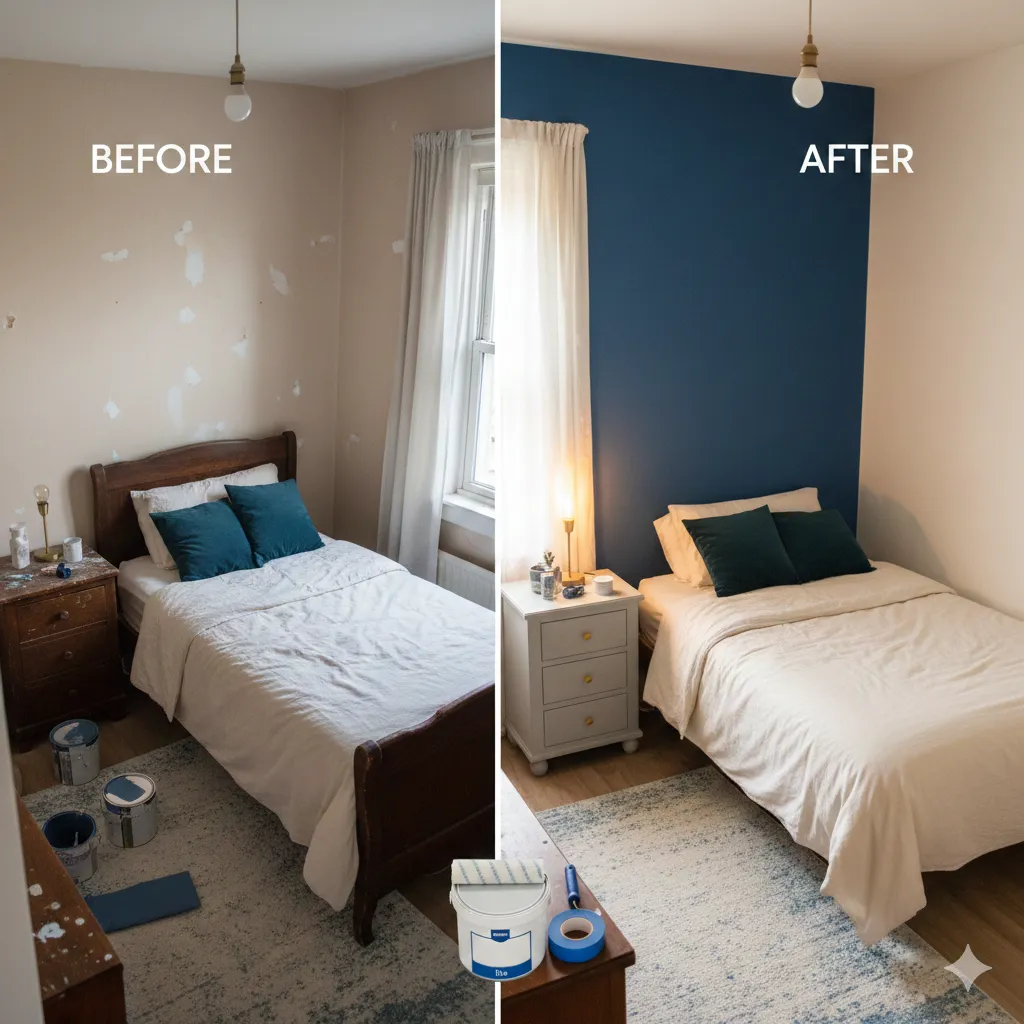 أفكار تجديد ديكور غرفة نوم (بيت النعاس) بميزانية محدودة في المغرب.