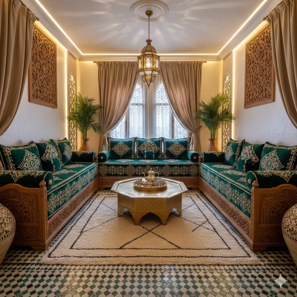 طلامط السداري الخاص بالصالون المغربي