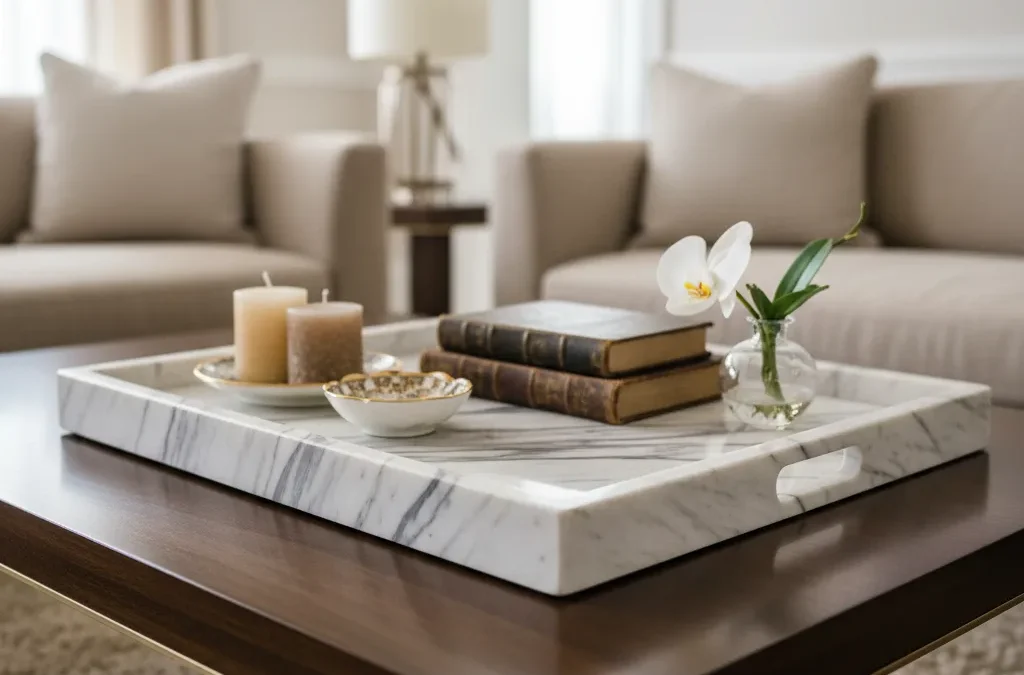 بلاطو الرخام: قطعة الفخامة التي ترفع قيمة ديكور منزلكِ فوراً